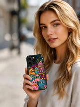 Product or handheld view of the Velvet Night Critters case