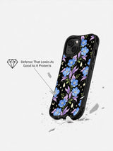Velvet Night Petals case side view
