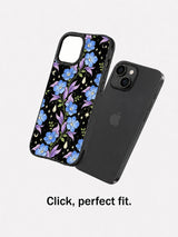 Velvet Night Petals gothic floral phone case