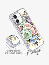 Velvet Petal Daydream iPhone 17 case angled view