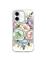 Velvet Petal Daydream floral iPhone 17 case front view