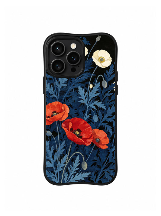 Product or handheld view of the Velvet Poppy Mosaic case