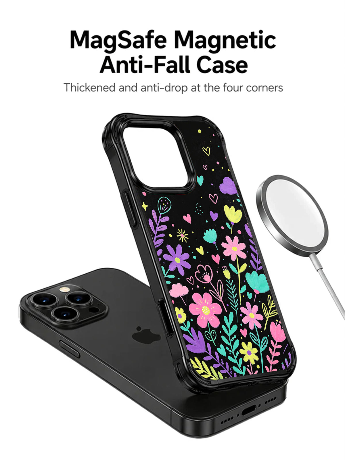 Velvet Pulse Mosaic iPhone 15 Pro case side view