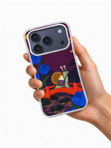 Letters Over Vermilion Bridge transparent iPhone case in hand