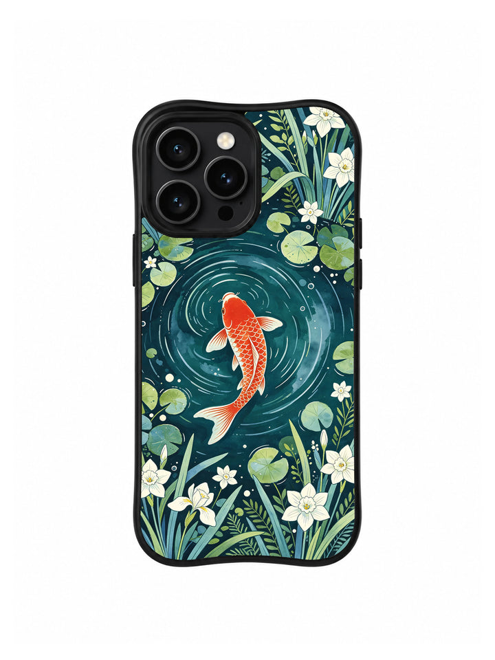 Vermilion Koi Iris iPhone 15 Pro Max Case