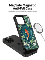 Vermilion koi botanical phone case accessory view