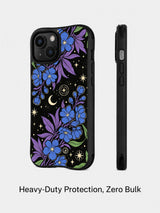 Blue Moon Secret Garden iPhone 15 Plus case detail