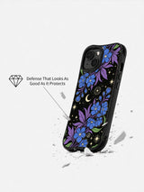 Blue Moon Secret Garden iPhone 15 Plus case side view
