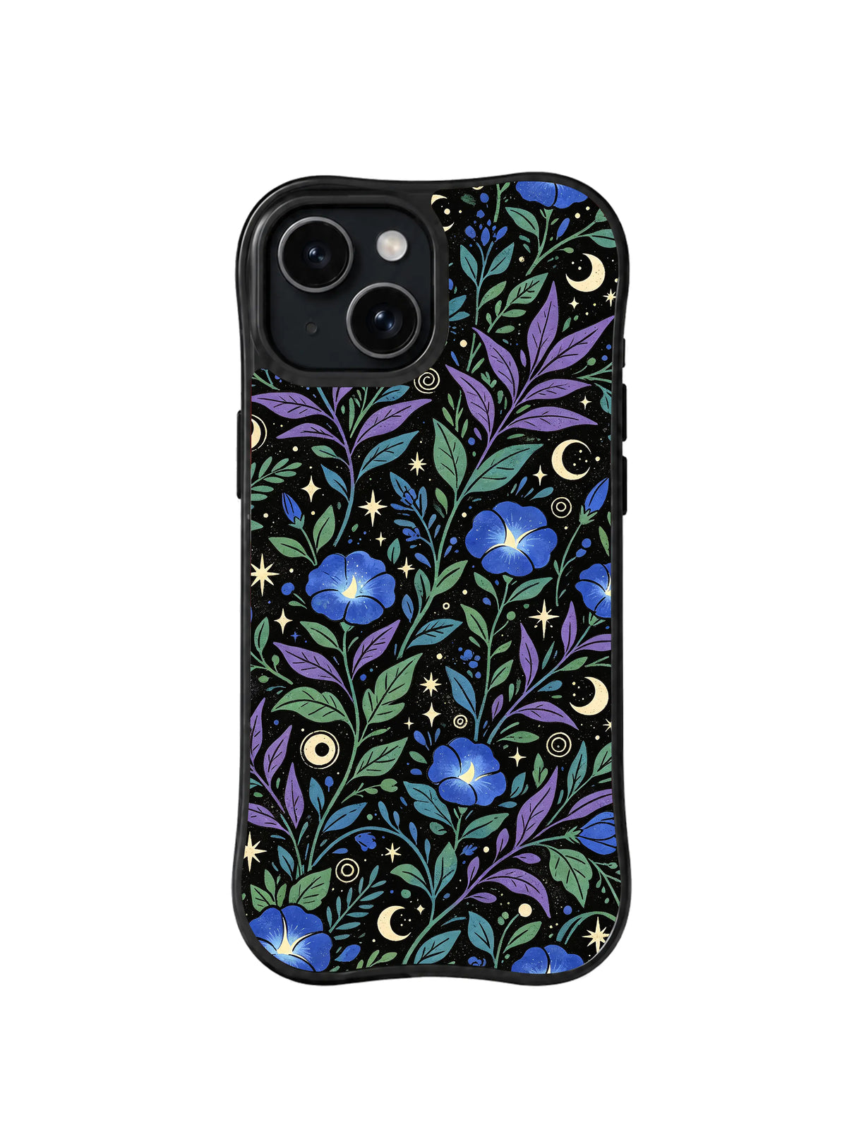 Moonlit Violet Thicket pattern iPhone 15 Plus case
