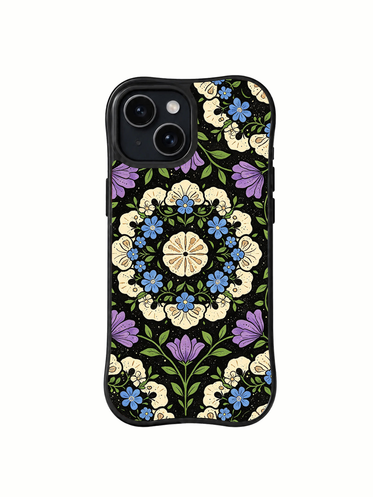 Fossil Dream Night Orchard iPhone 15 Plus case front view
