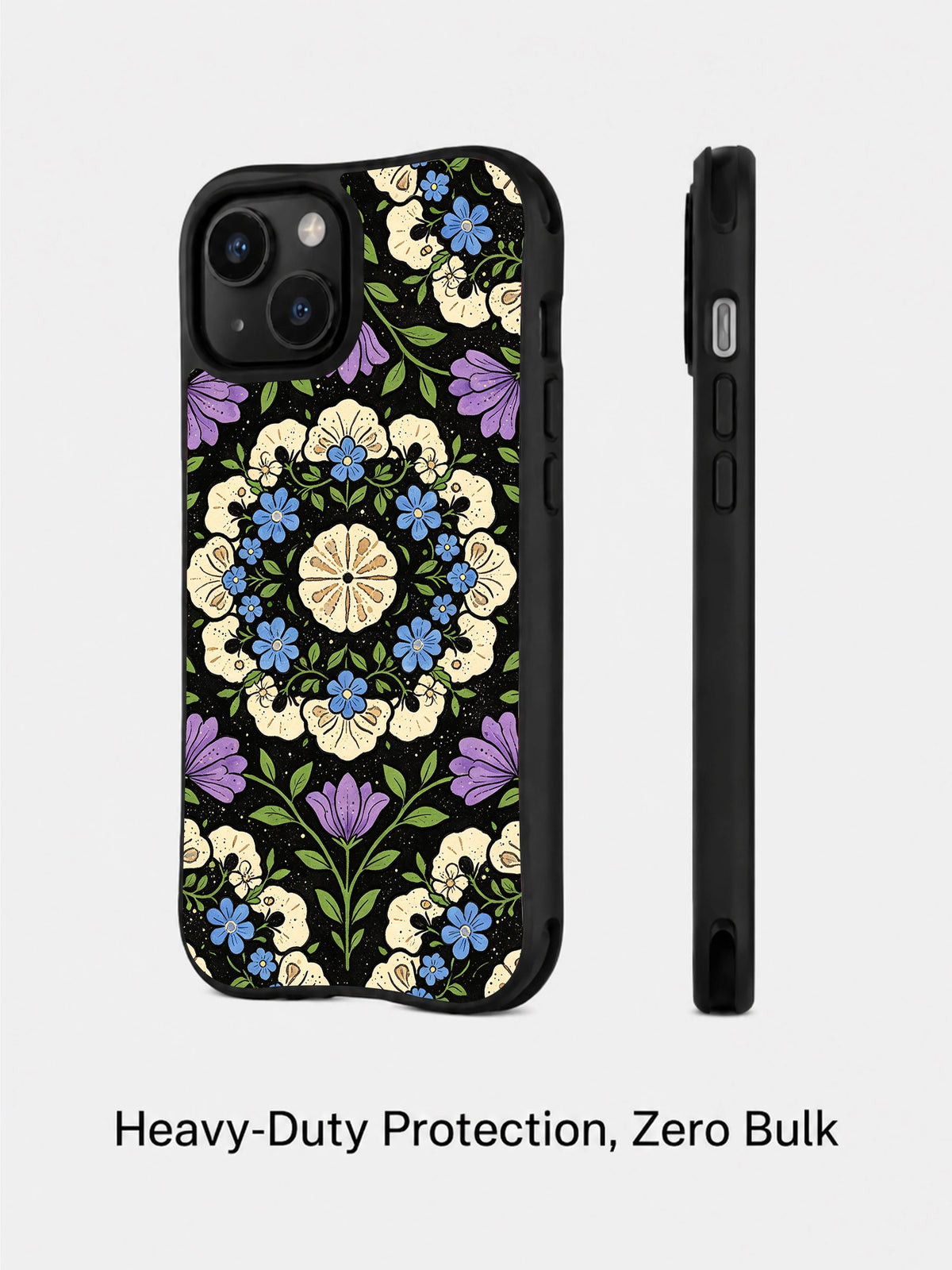 Fossil Dream Night Orchard iPhone 15 Plus case detail