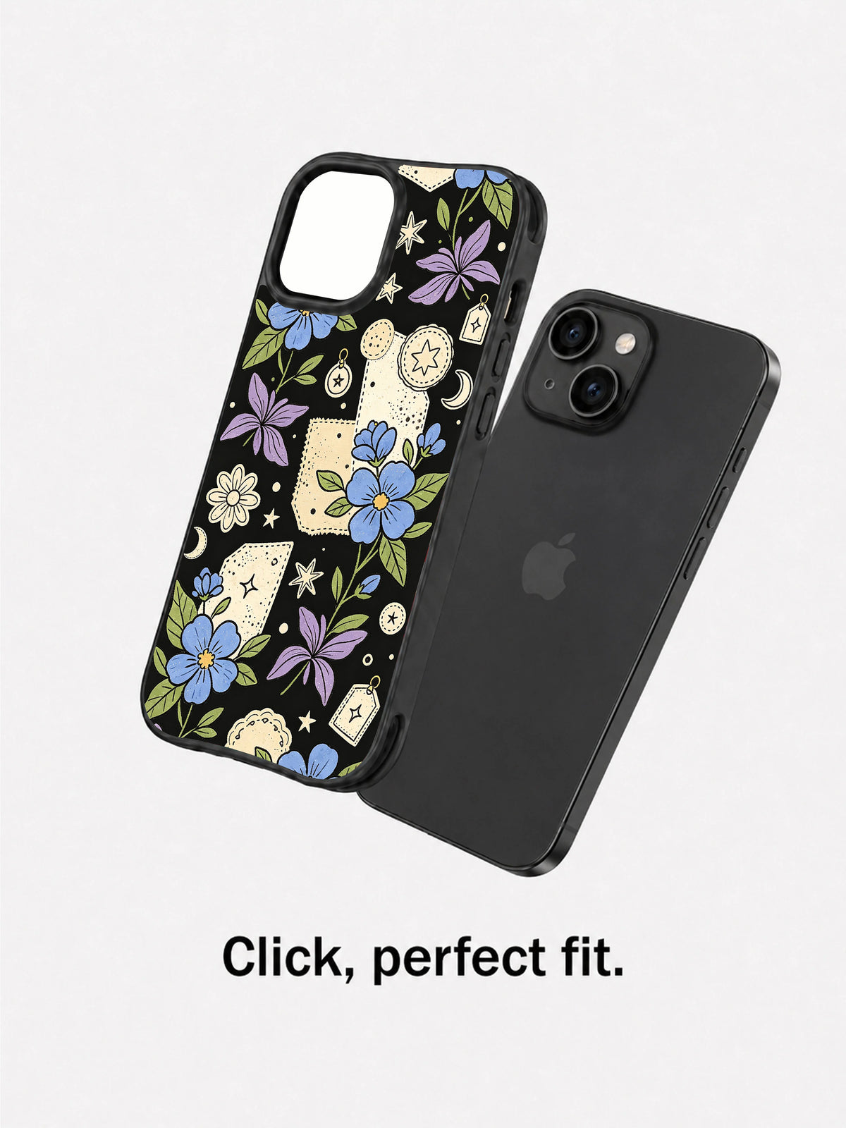Twilight Patchwork Talisman iPhone 15 Plus case lifestyle view