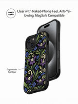 Midnight Garden Skulls iPhone case feature view
