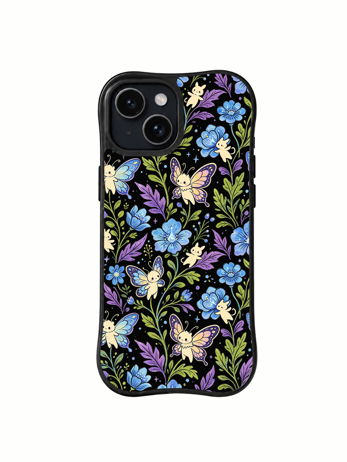 Enchanted Night Forest iPhone 15 Plus case front artwork