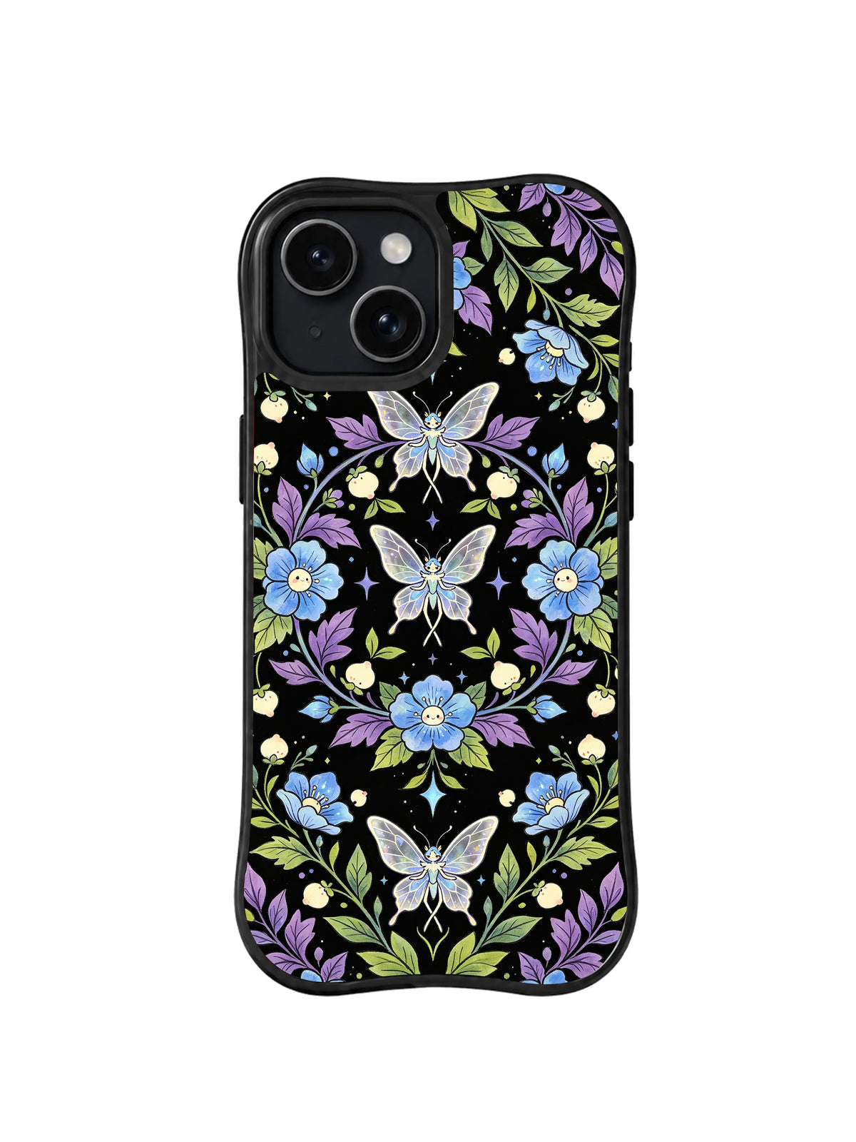 Starlight Fairy Botanica pattern iPhone 15 Plus case