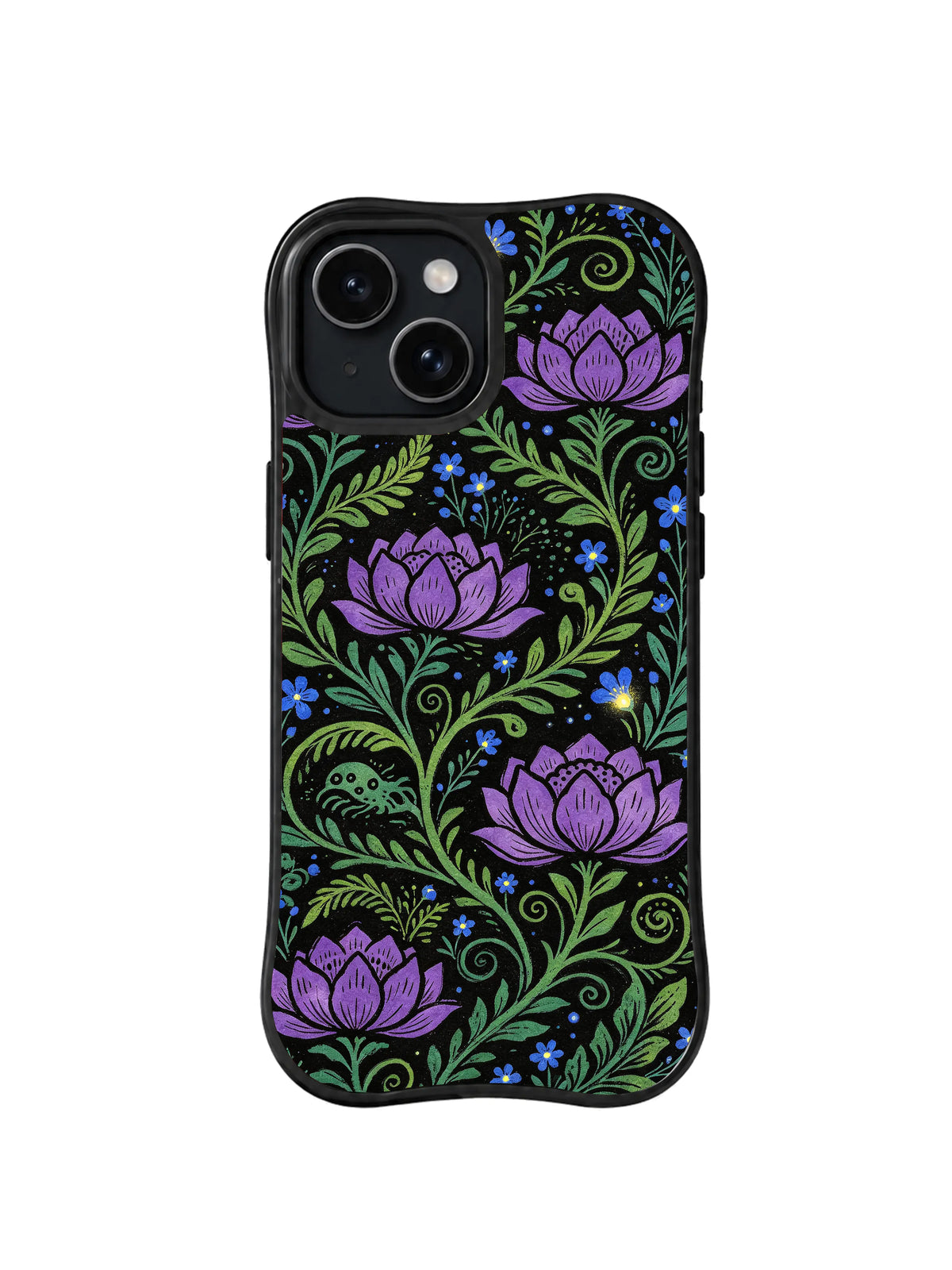 Shadow Lotus Grove pattern iPhone 15 Plus case