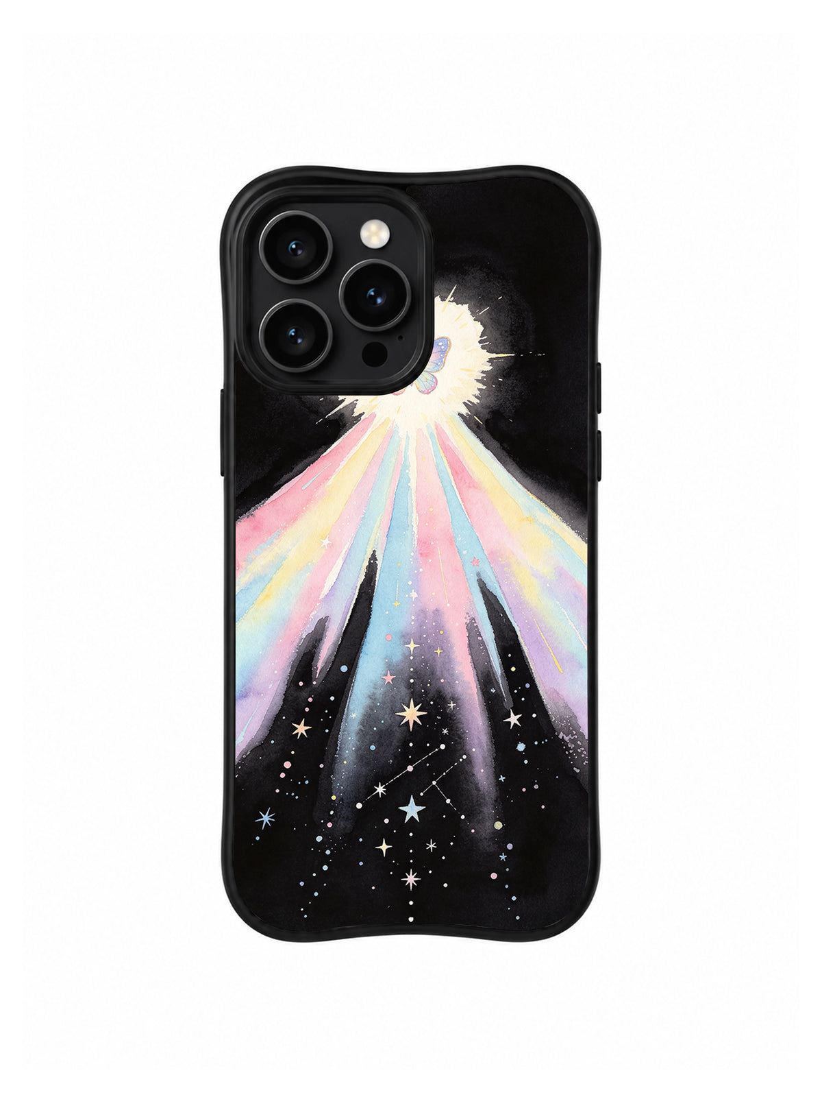 Rear view of the featured Butterfly Heart Constellation artwork