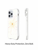 Front and side case views with heavy-duty and zero-bulk claims