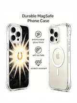Front and rear case views beside coating and finish claim icons