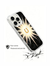 Angled case above a cracked-surface illustration with anti-fall claim