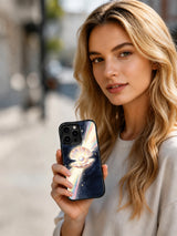 Person holding the featured Pearl Dream Radiance case