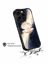 Angled case above a cracked-surface illustration with anti-fall claim