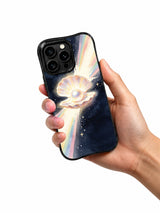 Hand holding the featured Pearl Dream Radiance case