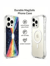 Rainbow Energy Portal: Illustrated case beside a second rear view in a promotional layout.