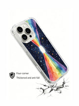 Rainbow Energy Portal: Angled illustrated case above a cracked-surface graphic.