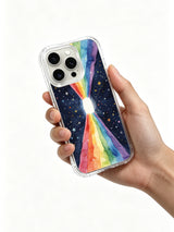 Rainbow Energy Portal: A hand holding the illustrated case.