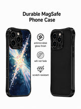 Front and rear case views beside coating and finish claim icons