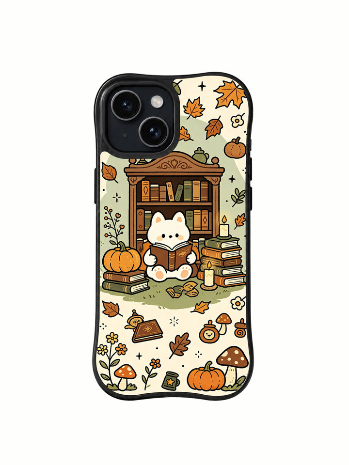 Vintage Halloween Forest Library iPhone 14 Case