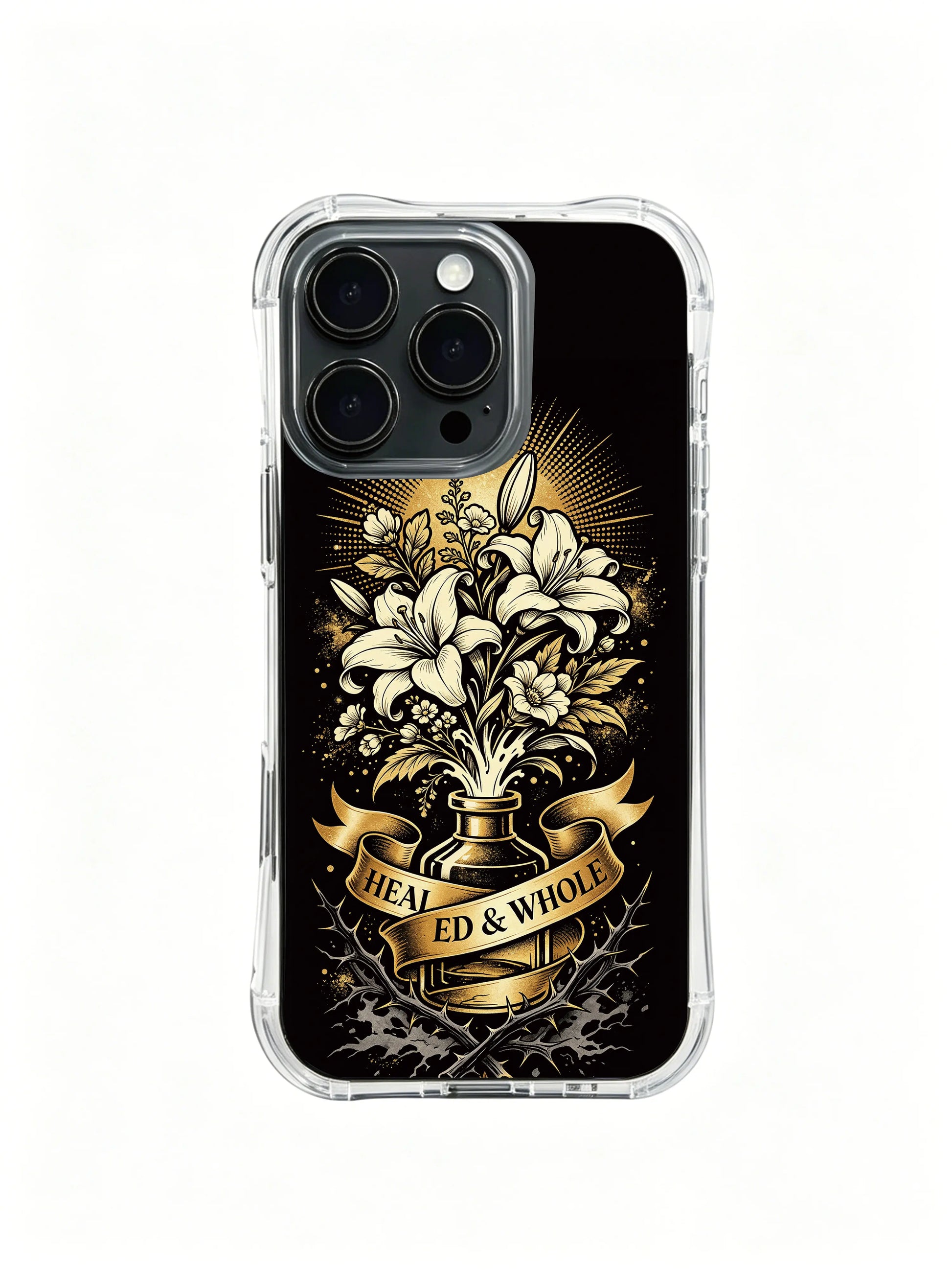 Zara Maya The Healing Vessel PhoneCasing, antique apothecary flask art iPhone 14 Plus Case, elegant protective casing for self-healing soulful women.