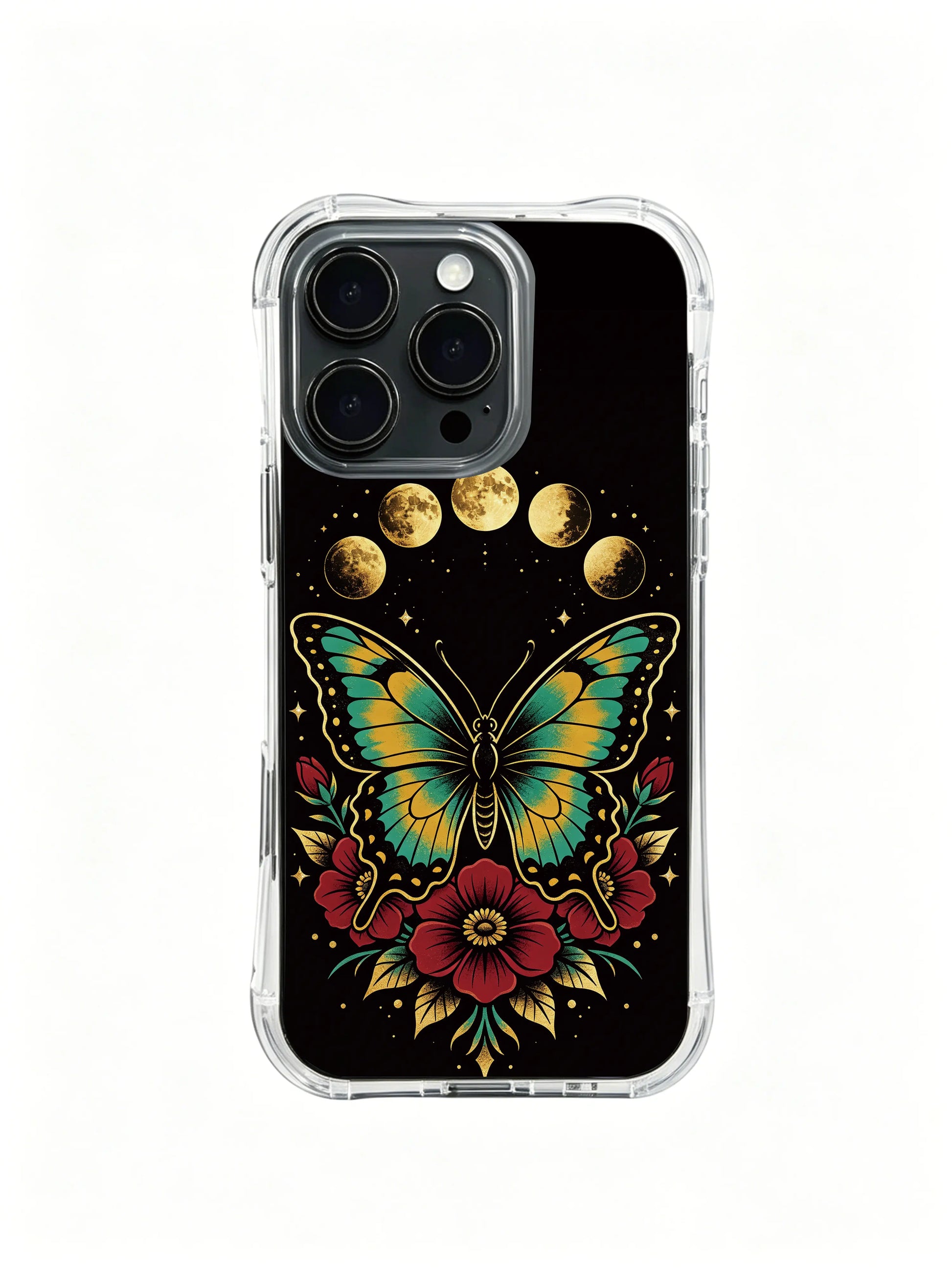 Vintage ink bold outline PhoneCasing, decorative artistic iPhone 14 Plus Case, slim lightweight travel casing.