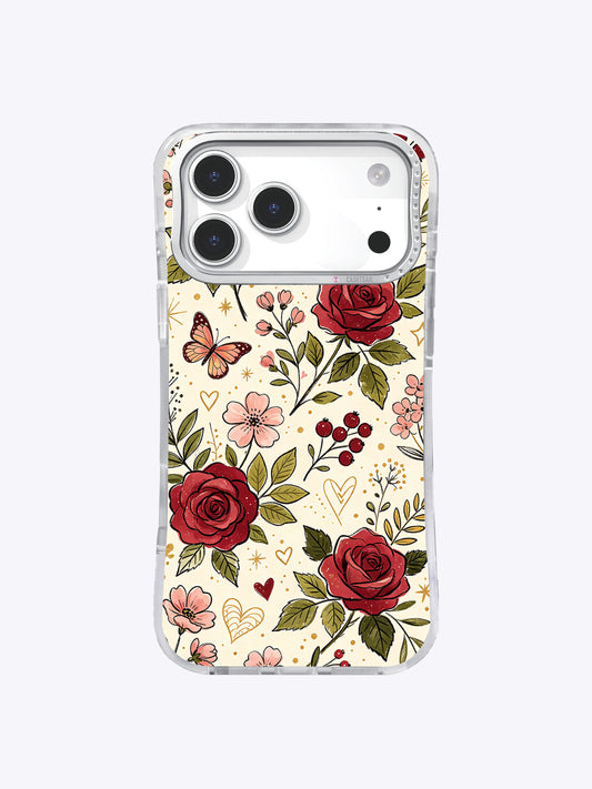 Vintage Rose Adventure iPhone 17 Pro Max case front view