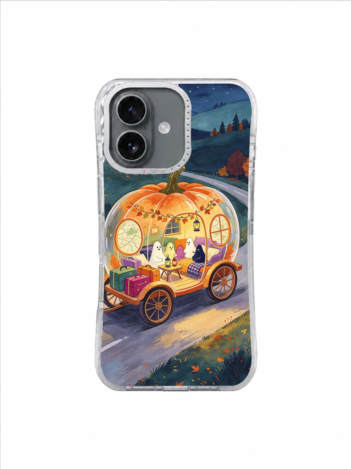 Gift-Laden Pumpkin Coach iPhone case artwork