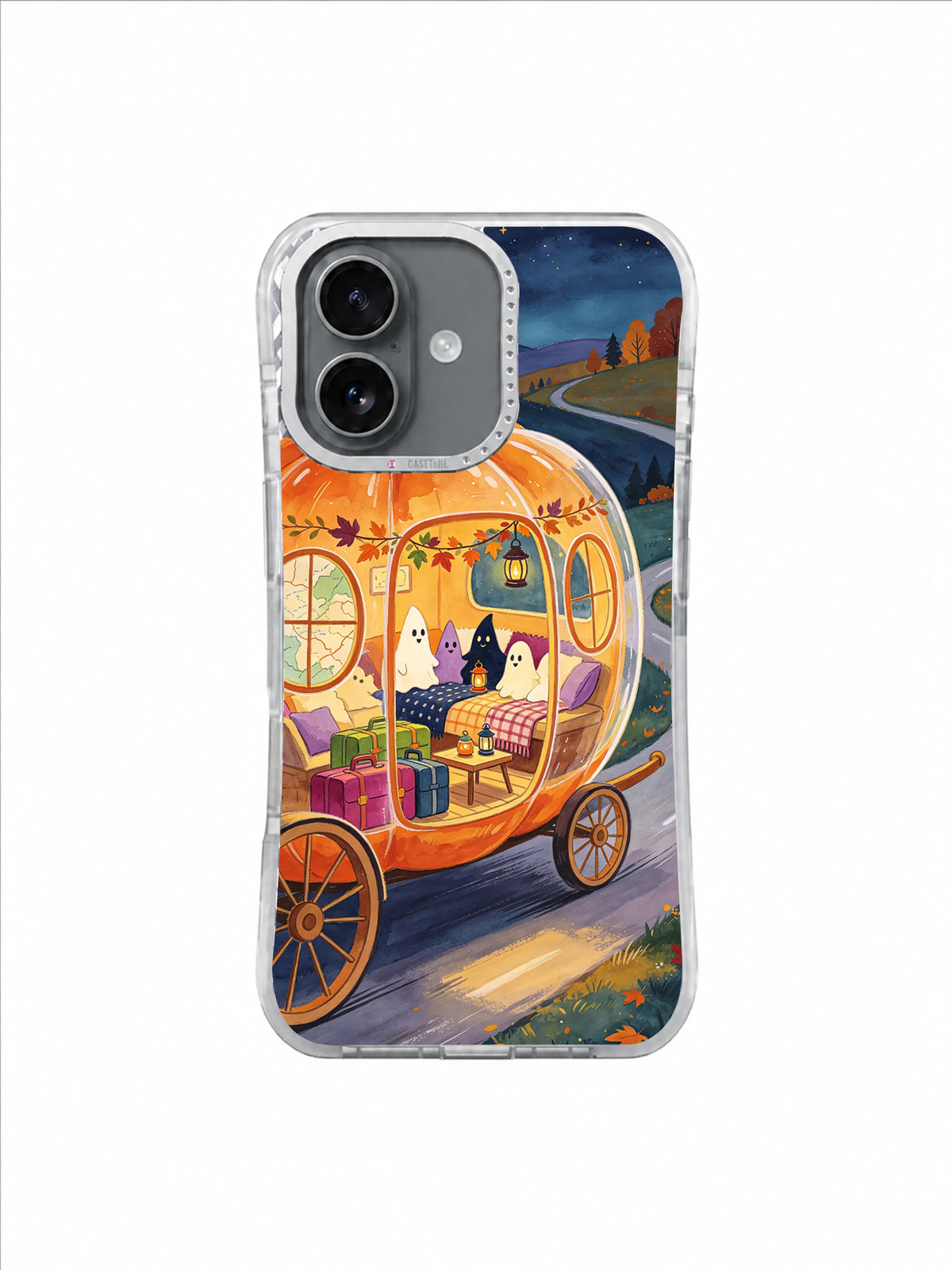 Cozy Ghost Travel Home iPhone case artwork