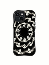 Western Dust Phantoms black and white western ghost iPhone 15 Plus case front view