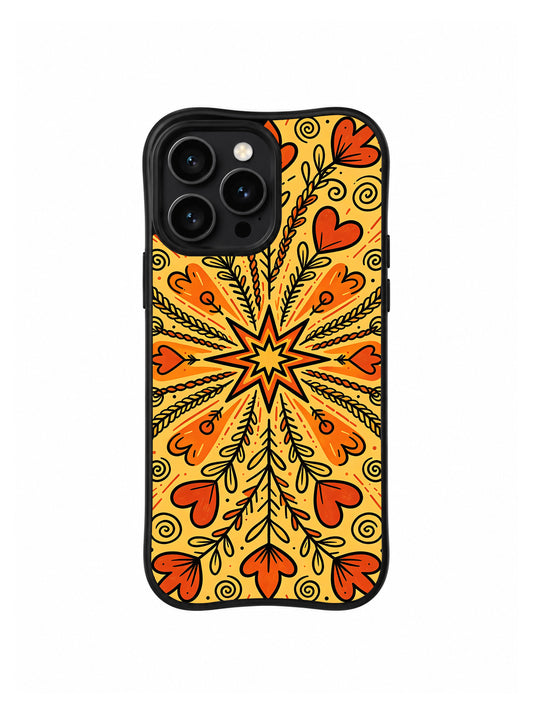 Western Heart Trail iPhone 14 Pro case front view