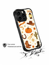 Western Pumpkin Ranch Night telefon kılıfının tanıtım görseli.