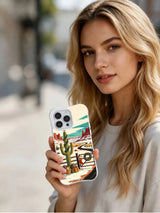 Lifestyle view of the Western Snowstar Mesa iPhone 16 Pro case