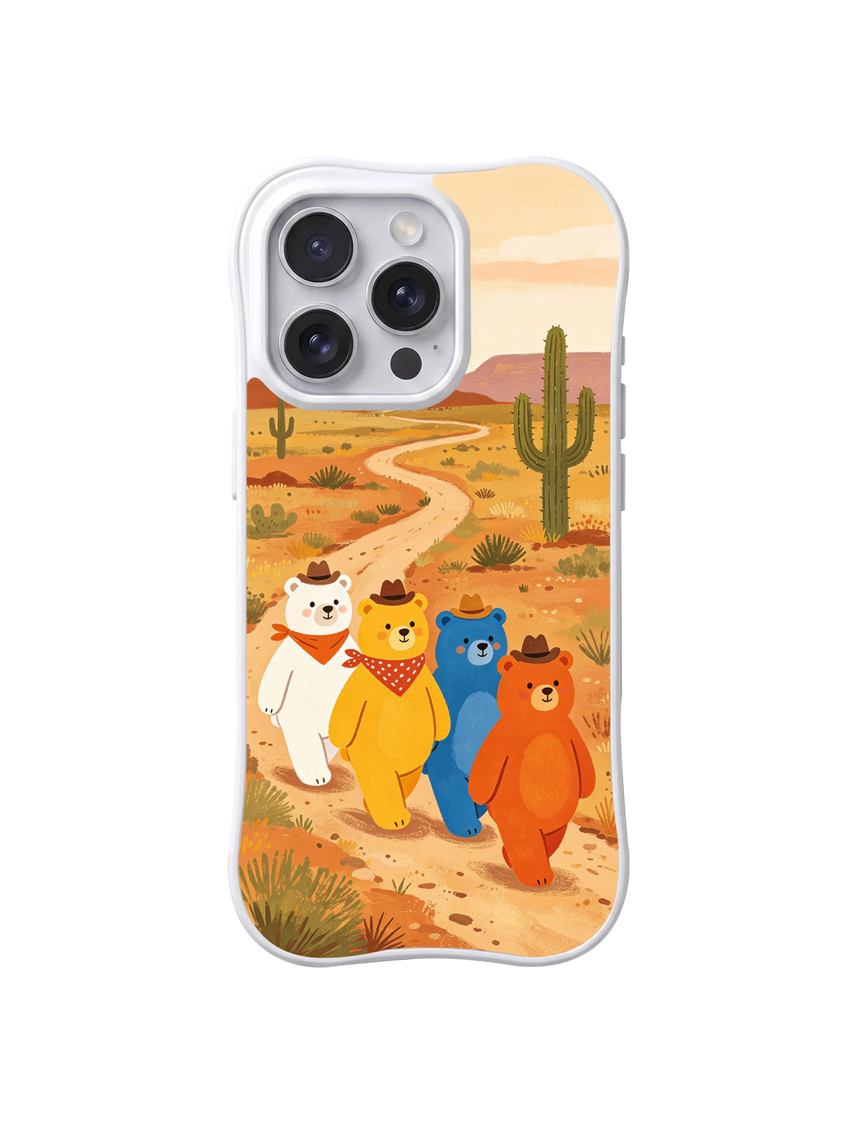 Western Trail Bears iPhone 14 Pro Max case desert trail artwork
