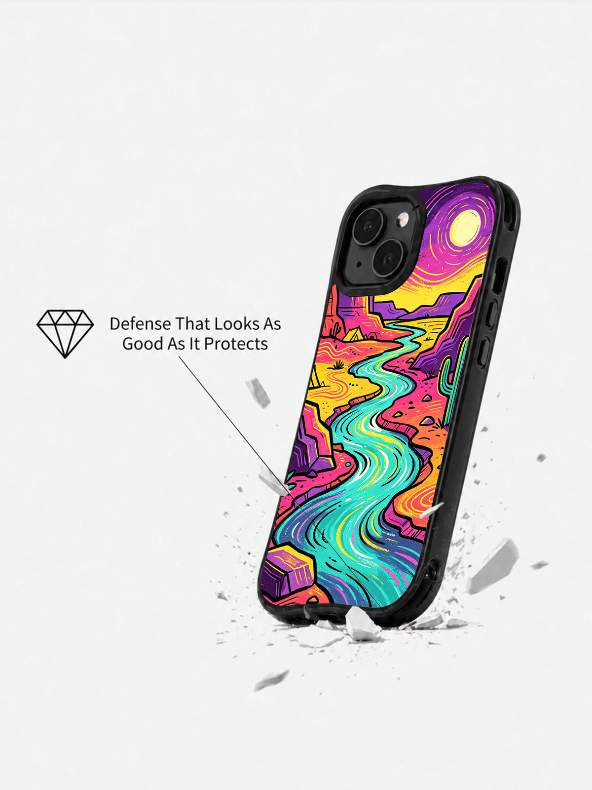 Wild Color Adventure protective iPhone 15 Plus case