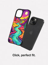 Wild Color Adventure iPhone 15 Plus case fit view