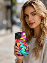 Wild Color Adventure iPhone 15 Plus case lifestyle view