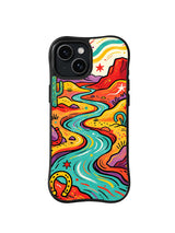 Rodeo Current Trail pattern iPhone 15 Plus case