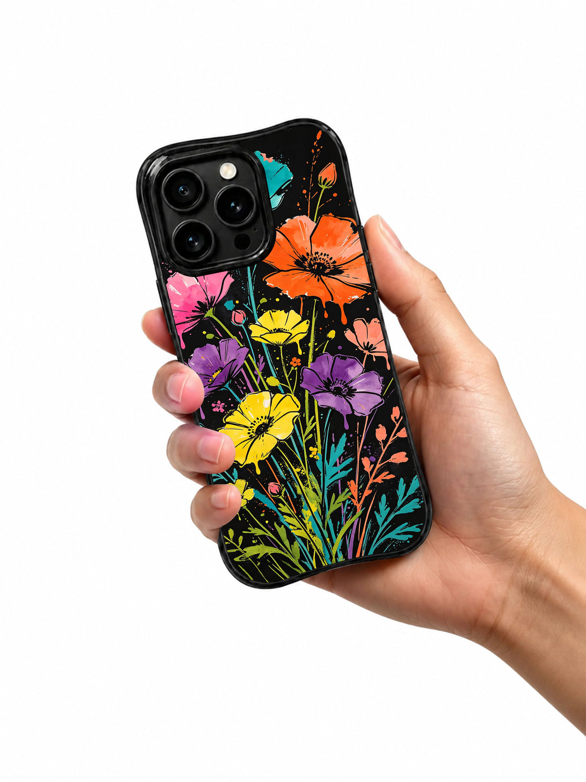 Product or handheld view of the Wild Color Blossom case