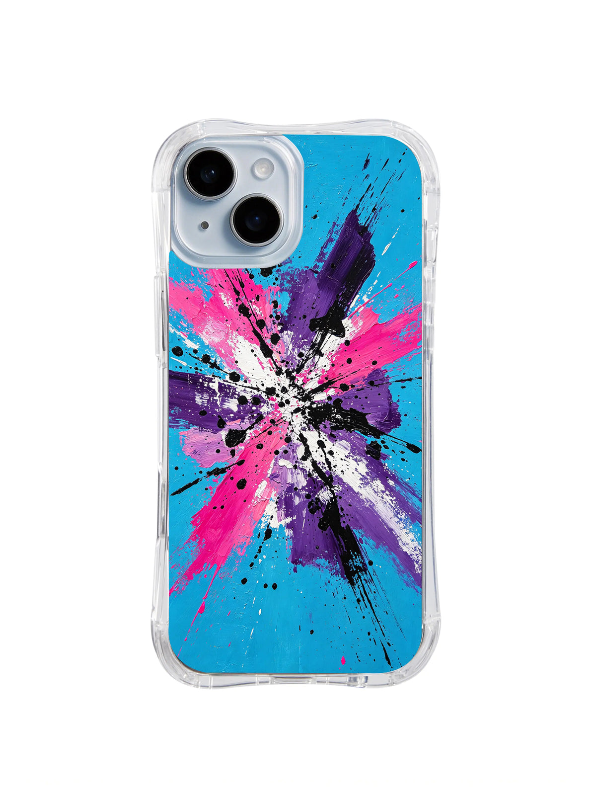 Heartfire Signal Burst Wild Energy Signal iPhone 15 Plus case by Zara Vexley