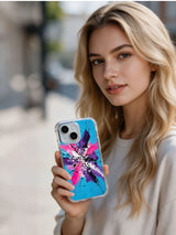 Heartfire Signal Burst graffiti phone case presentation view