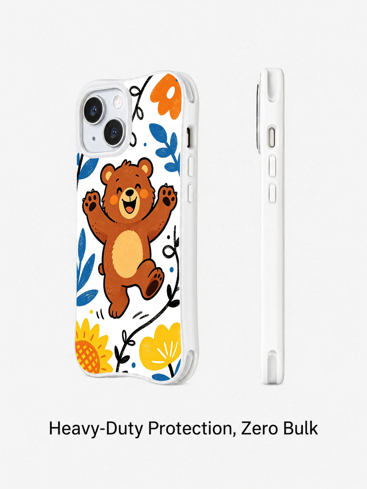 Wild Flower Bear iPhone 13 case lifestyle commerce view 2